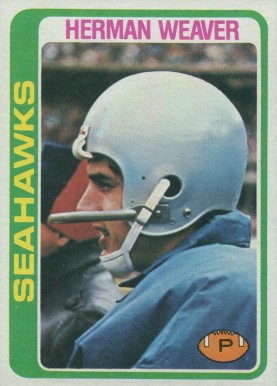 1978 Topps Herman Weaver #103 Football Card
