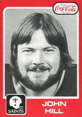 1979 Saints Coke John Hill #25 Football Card