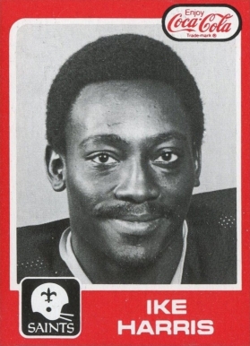 1979 Saints Coke Ike Harris #39 Football Card