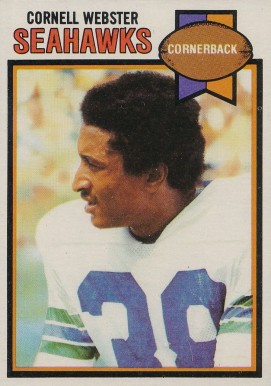 1979 Topps Cornell Webster #349 Football Card