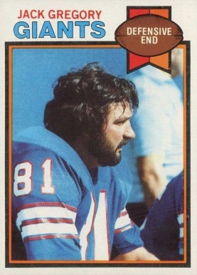 1979 Topps Jack Gregory #291 Football Card