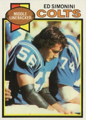 1979 Topps Ed Simonini #195 Football Card