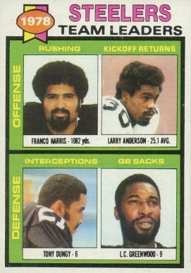1979 Topps Pittsburgh Steelers Team Leaders #19 Football Card