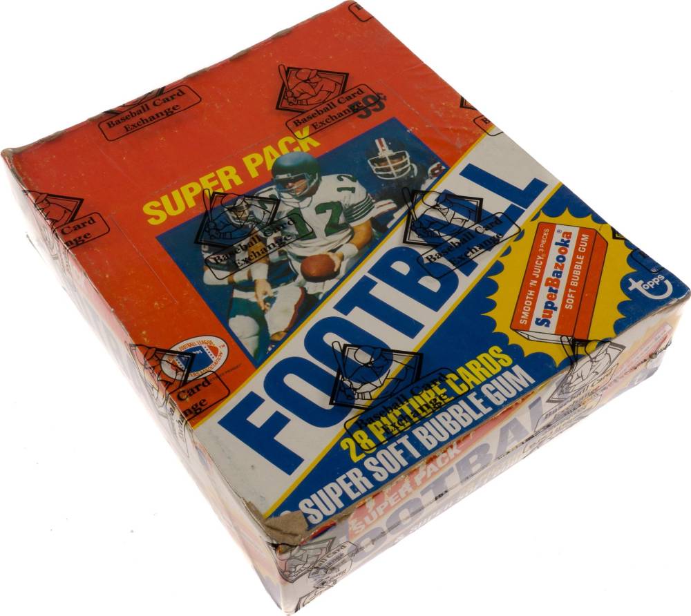 1980 Topps Super Cello Pack Box #SCPB Football Card