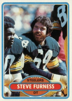 1980 Topps Steve Furness #111 Football Card