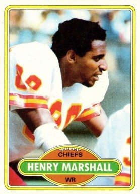 1980 Topps Henry Marshall #233 Football Card