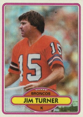 1980 Topps Jim Turner #284 Football Card