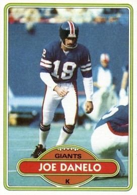 1980 Topps Joe Danelo #454 Football Card
