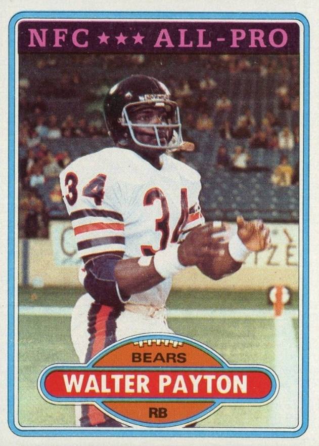 1980 Topps Walter Payton #160 Football Card