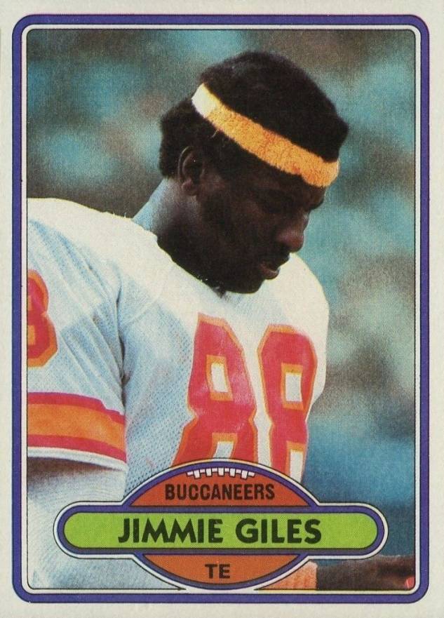 1980 Topps Jimmie Giles #131 Football Card