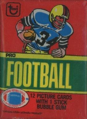 1980 Topps Wax Pack #WP Football Card