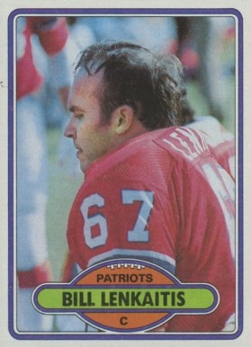 1980 Topps Bill Lenkaitis #516 Football Card