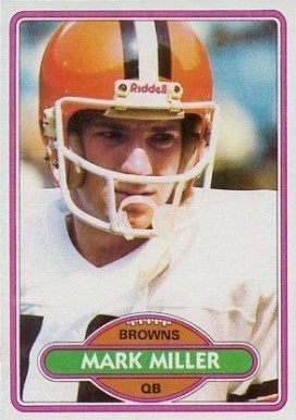 1980 Topps Mark Miller #502 Football Card