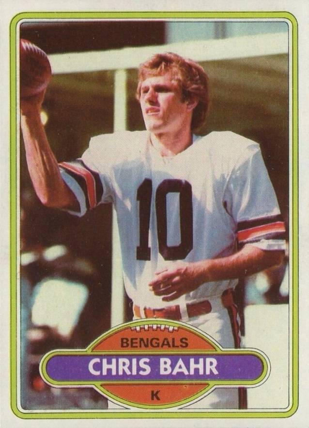 1980 Topps Chris Bahr #501 Football Card