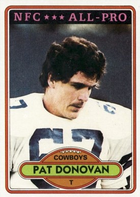 1980 Topps Pat Donovan #470 Football Card