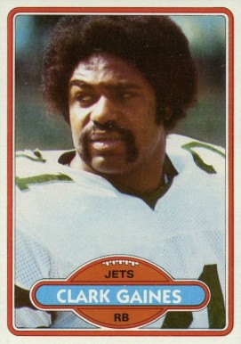 1980 Topps Clark Gaines #464 Football Card