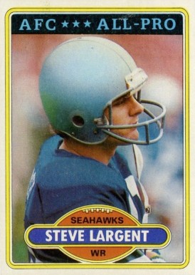 1980 Topps Steve Largent #450 Football Card