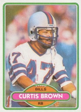 1980 Topps Curtis Brown #443 Football Card