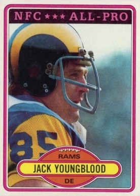 1980 Topps Jack Youngblood #370 Football Card