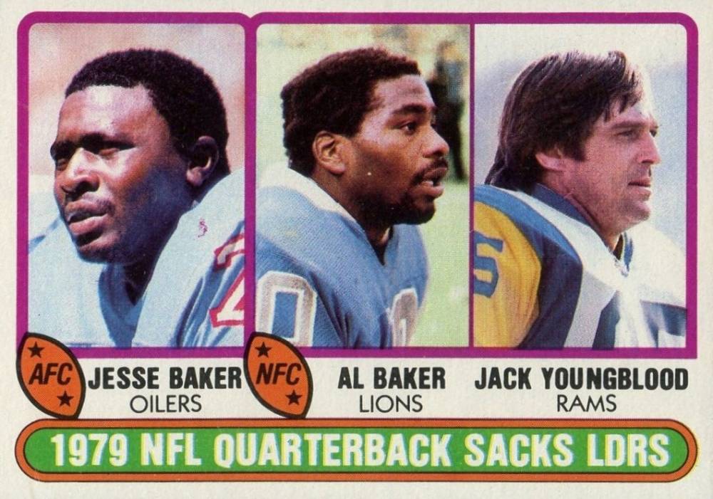 1980 Topps 1979 NFL Quarterback Sacks LDRS #333 Football Card