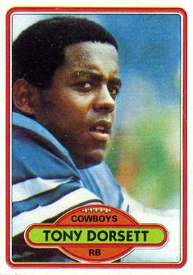 1980 Topps Tony Dorsett #330 Football Card