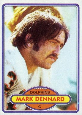1980 Topps Mark Dennard #321 Football Card