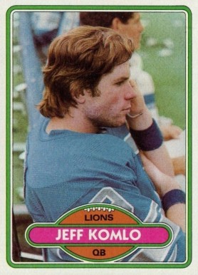 1980 Topps Jeff Komlo #274 Football Card