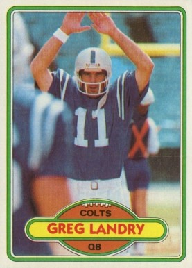 1980 Topps Greg Landry #265 Football Card