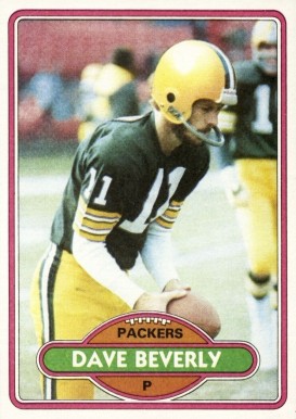 1980 Topps Dave Beverly #259 Football Card