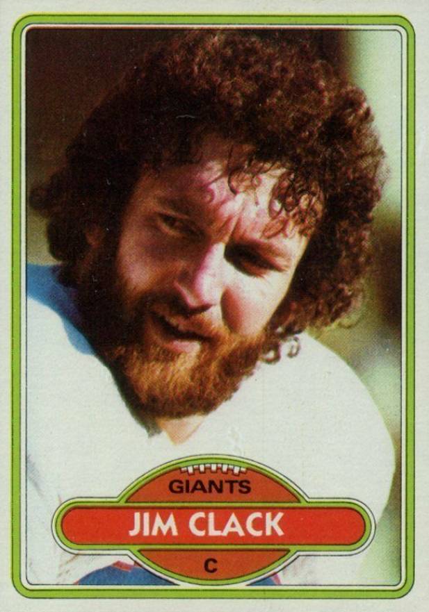 1980 Topps Jim Clack #249 Football Card