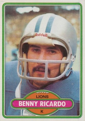 1980 Topps Benny Ricardo #224 Football Card