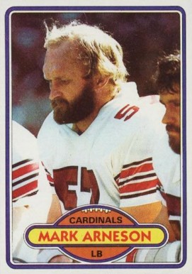 1980 Topps Mark Arneson #222 Football Card