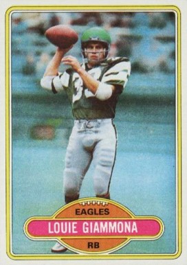 1980 Topps Louie Giammona #199 Football Card