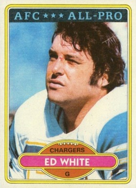 1980 Topps Ed White #190 Football Card