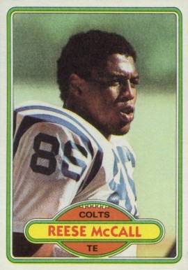 1980 Topps Reese McCall #143 Football Card