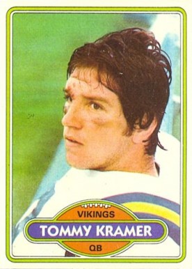 1980 Topps Tommy Kramer #138 Football Card