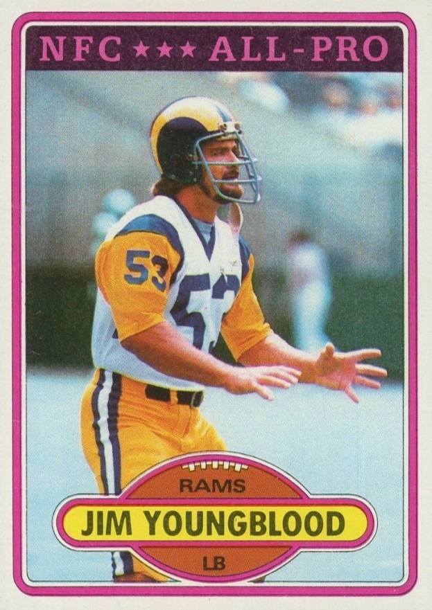 1980 Topps Jim Youngblood #120 Football Card
