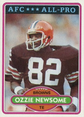 1980 Topps Ozzie Newsome #110 Football Card
