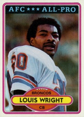 1980 Topps Louis Wright #90 Football Card