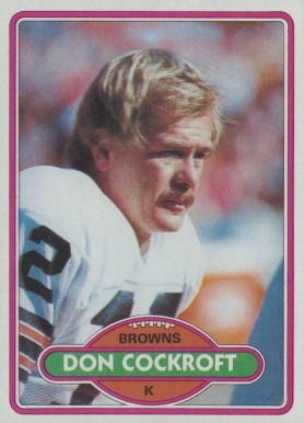 1980 Topps Don Cockroft #89 Football Card