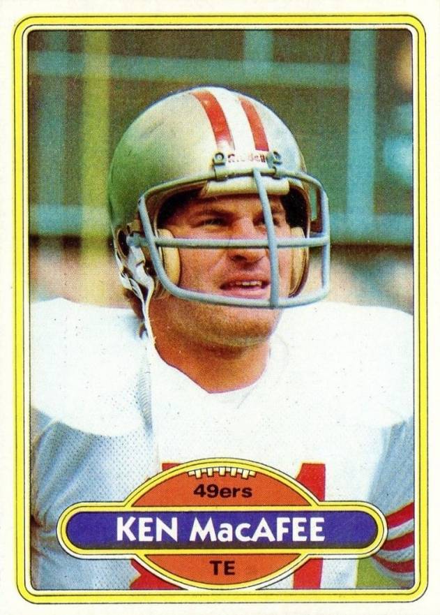 1980 Topps Ken MacAfee #71 Football Card