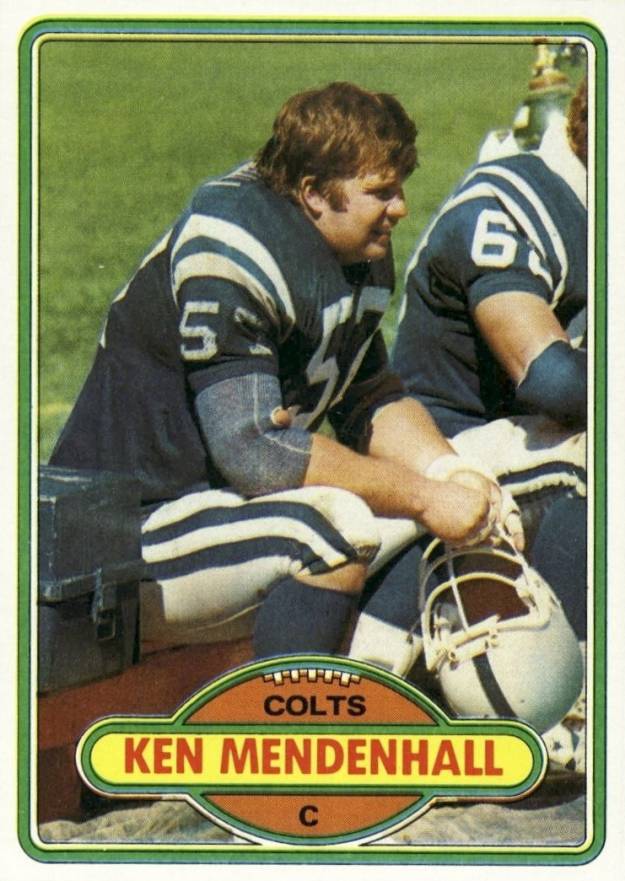 1980 Topps Ken Mendenhall #67 Football Card