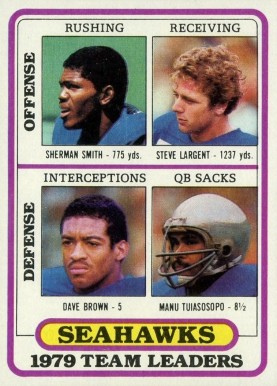 1980 Topps Seattle Seahawks Team Leaders #57 Football Card