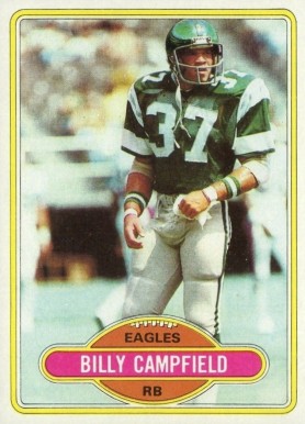 1980 Topps Billy Campfield #13 Football Card