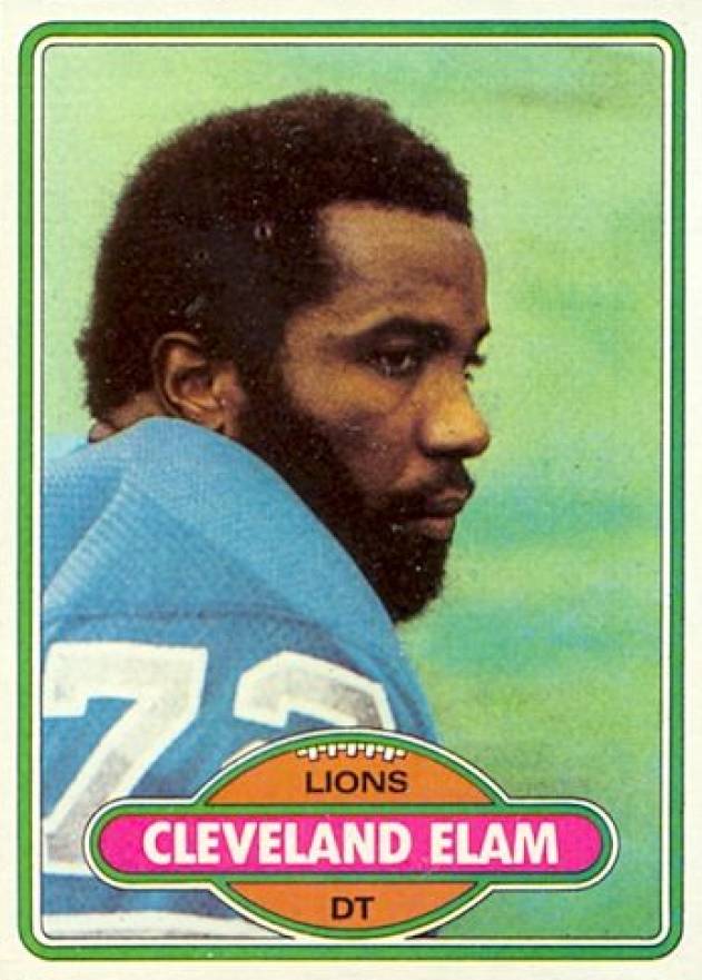 1980 Topps Cleveland Elam #27 Football Card
