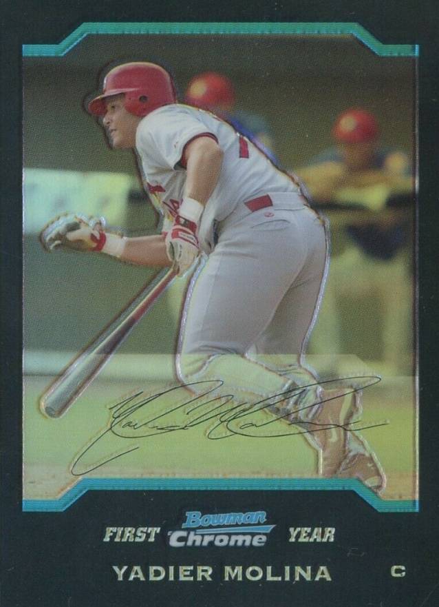 2004 Bowman Chrome Yadier Molina #301 Baseball Card