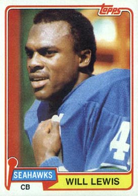 1981 Topps Will Lewis #437 Football Card