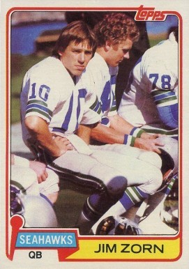 1981 Topps Jim Zorn #125 Football Card