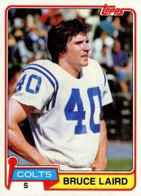 1981 Topps Bruce Laird #326 Football Card
