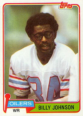1981 Topps Billy Johnson #518 Football Card